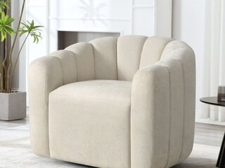 Sasha Swivel Chair Cream Product Image
